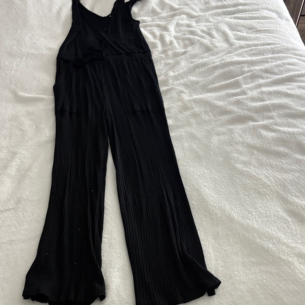 BP Black Ribbed Jumpsuit